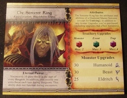 Une des fiches d'Avatar du Seigneur