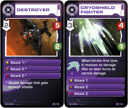 Deux cartes du jeu