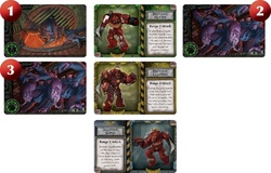 la fameuse formation en file indienne des Space Marines