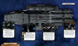 Le plateau du BattleStar Pegasus