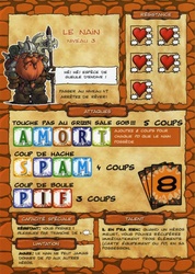 La fiche de personnage du Nain