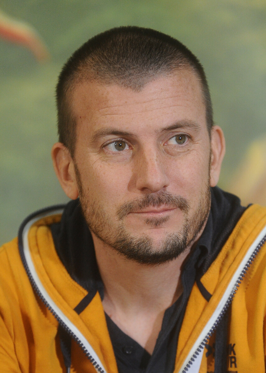 Portrait de l’auteur italien de jeux de société Paolo Mori à Lucca en 2017
